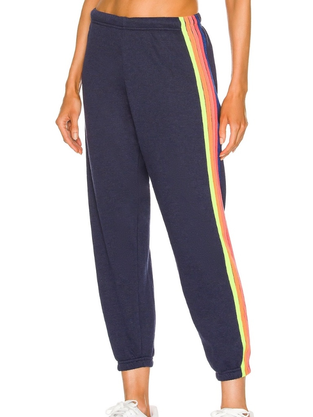*FIRM PRICE* Aviator Nation 5 Stripe Sweatpants - navy